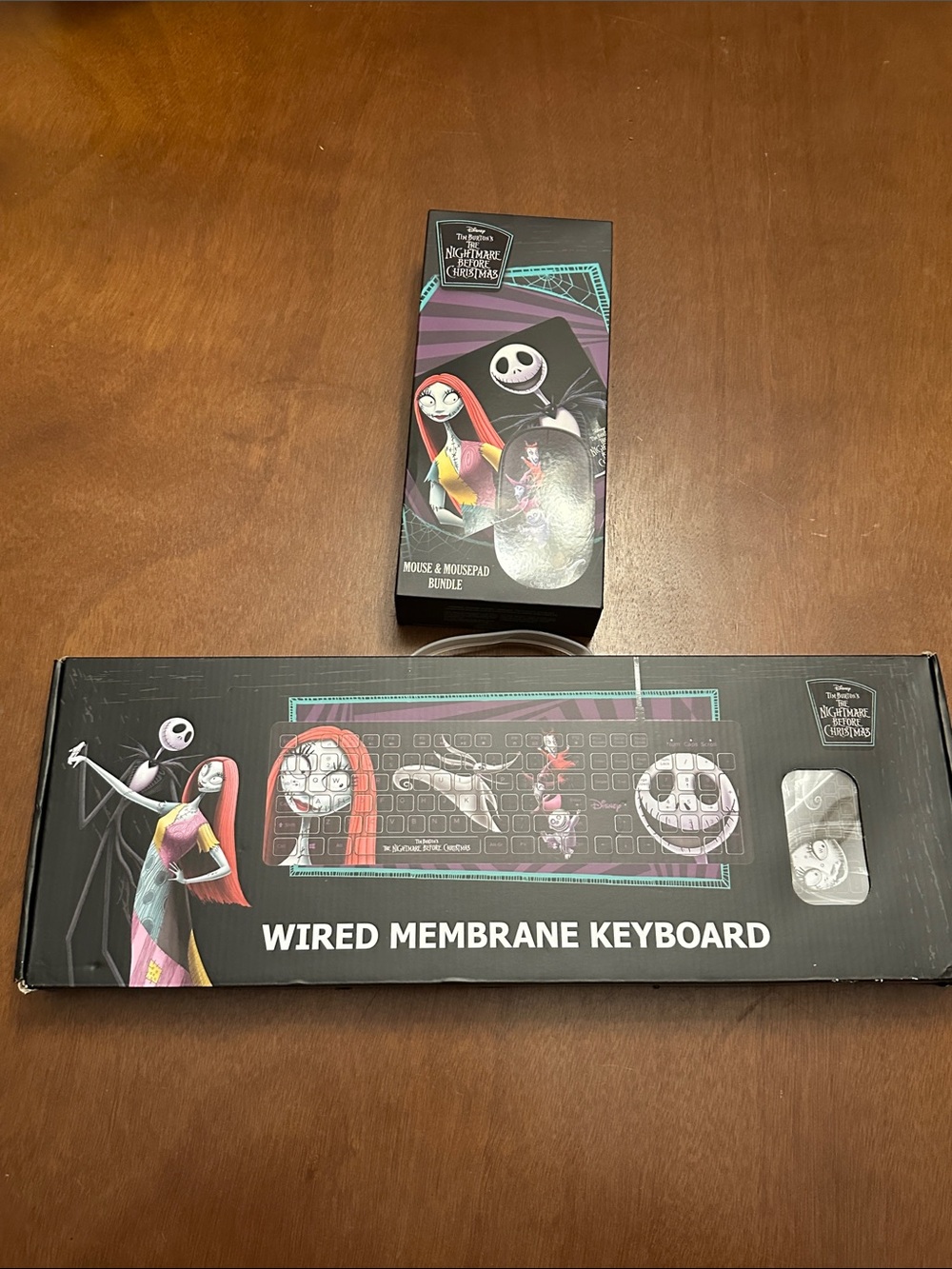 Disney The Nightmare Before Christmas Mouse Mousepad Wired Keyboard Bundle